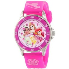 HOL디즈니 공주 초등학생 손목 시계 W30 Disney Kids PN1051 Disney Princess Watch with Pink Band