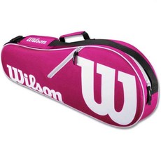 테니스백팩 라켓가방 투어백 WILSON 어드밴티지 테니스 가방 시리즈 (전용 색상), Pink/White, 2 Racket Bag