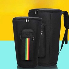 젬베케이스 젬베가방 옥스포드 북 보관 백팩 텅드럼 배낭 커버 탬버린, 1개, 블랙 12인치 너비 38cm