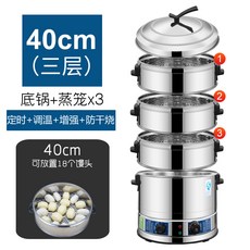 미니 가정용 호빵 만두 스팀 찜기 업소 만능 멀티 다용도, AB
