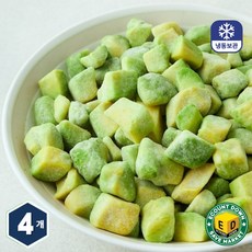 냉동 아보카도 다이스 500g, 4개
