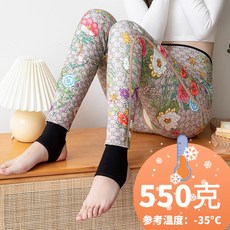 보온레깅스 동북 특 두꺼운 추위에 맞서다 명주실 레깅스바지 핏아우터 기모 융 발 고리 라지 블로섬 부귀 면바지