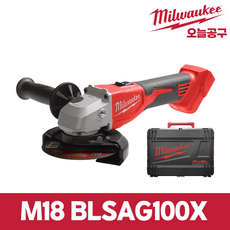 밀워키 M18 BLSAG100X-0 충전 18V 4인치 충전 그라인더 본체 베어툴