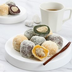 쑥두텁떡 굳지 않는 찹쌀떡 추석선물 보자기포장 840g+840g, 1세트, 2kg