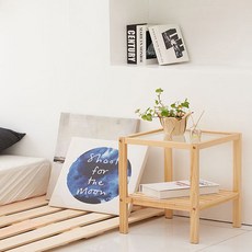 데일리 원목 미니 침대협탁 2단