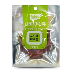 테비토퍼 테비링링츄 치킨링 13g x 20개, 오리와 대구링 13g x 20개입