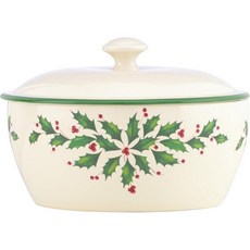 레녹스 홀리데이 작은 그릇 0.80 레드 그린, Covered Casserole, 1개