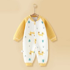 베베니즈 유아용 풀스냅 큐트패턴 라운드 우주복