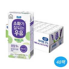 매일유업 소화가 잘되는 우유 저지방, 190ml, 48개