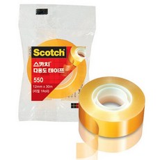 3M 스카치 550R 다용도 테이프 리필 12mm x 30m, 6개