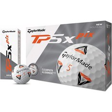 TaylorMade TP5x 픽스 골프공 12개 화이트, 단일옵션