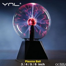 플라즈마 램프 신기한 조명 매직볼 터치 LED라이트 인테리어램프, 5인치(21x13cm)