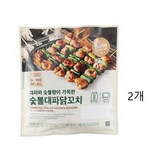 홈플러스 시그니처 홈밀 숯불 대파 닭꼬치, 2개, 520g