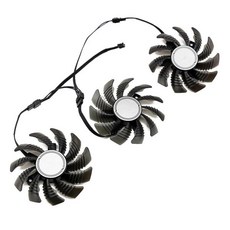  T128010SU 75mm 12V 0.35A 4핀 그래픽 카드 냉각팬 교체 기가바이트 지포스 RTX 3060 Ti 이글 3070 라데온 RX 6500X 6600X 6700X 게, 3PC 