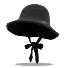 아리체 리본끈 울 벙거지 모자