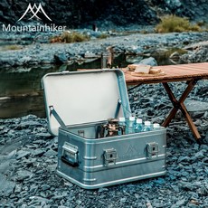 MOUNTAINHIKER 캠핑 아웃도어 수납함 알루미늄 케이스 다용도 케이스, 50L, 1개