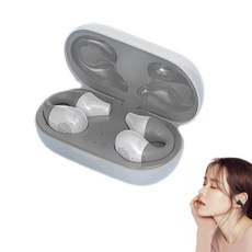 Soullight 골전도 이어폰 귀걸이형 오픈형 블루투스 무선 귀찌형 이어버드 쏘울라이트 소울라이트, 화이트