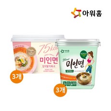 아워홈 [아워홈] 김치말이 미인면(용기형) 김치말이육수 351g x 3개 + 동치미육수 353g, 단일상품