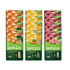 아미오 자연담은 고양이 퓨레 50g x 12 - 닭가슴살과 당근4 연어와 브로콜리4 참치와 양배추4 코스트코, 아미오 자연담은 고양이 퓨레 50g x 12 - 닭가슴, 12개