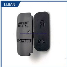 USB 고무 뚜껑 문짝 HDMI 호환 마이크 캡 인터페이스 커버 캐논호환 EOS 600D 디지털 카메라 수리 부품 신제품, 1개