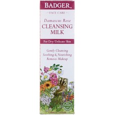 Badger Company 다마스쿠스 로즈 클렌징 밀크 118ml, 1개