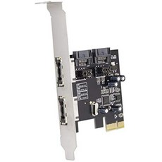 Xiwai PCI-E-4 포트 SATA 3.0 ESATA PCIE SATA3 6Gbps 확장 카드 PCI-E 어댑터, One Color_One Size, 상세 설명 참조0, 상세 설명 참조0
