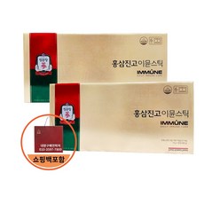 정관장 홍삼진고이뮨스틱 10gx30포 +쇼핑백포함, 2세트, 300g