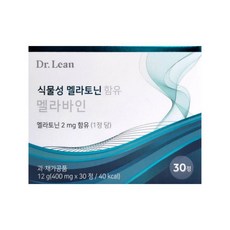 닥터린 식물성 멜라토닌 함유 멜라바인 400mg x 30정, 1박스, 없음