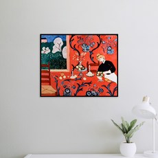 메이크룩스 한지 캔버스 명화 액자 앙리 마티스, 소(284x356mm)