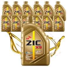 sk 지크 ZIC X9 LS 합성 엔진오일 5W-30 1L x12개, 상세페이지 참조, 1000ml, 상세페이지 참조