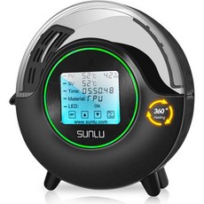 SUNLU 필라멘트 건조기 박스 S2 팬이 있는 3D 프린터 프린팅용 탈수기 360° 급속 가열최대 70°PLA PETG ABS 나일론 PA 필라멘트용 드라이박스 1.75/2., Black - Filament Dryer S2, 1개