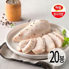 하림이닭 저염닭가슴살 블랙페퍼 100g 20팩