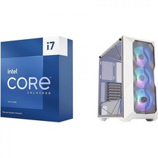 Intel Core i713700KF 데스크탑 프로세서 16코어Pcore 8개 Ecore 30M Cache 최대 54GHz Cooler MasterBox TD500 메쉬 화이 - i713700kf