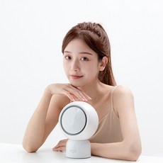 Zeresi 저소음 가정용 팬 히터 PTC 서큘레이터형 냉 온풍기 회전 기능이, 흰색