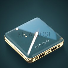 kirahosi 보조배터리 충전 미니 소형 휴대용 40호+덧신증정, 그레이, 20000mAh