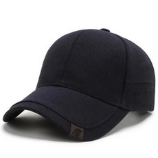 남성용 솔리드 야구 모자 야외 코튼 트럭 운전사, navy, 1개