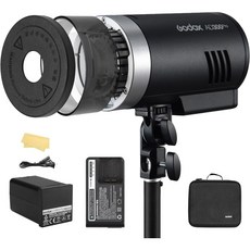 고독스 조명기 GODOX 300pro AD300Pro 야외 플래시 카메라 TTL 플래시 Vedio 조명 300 Ws 1/8000 HSS 103602, 1개