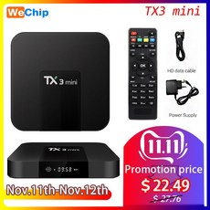 Tx3 미니 안드로이드 7.1 스마트 tv 박스 1 gb + 8 gb 2 gb + 16 gb amlogic s905w 쿼드 코어 지원 h.265 4 k 미디어 플레이어 tv 박스 pk x96 미니 a95x, Eu 플러그, 중국