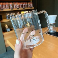 스타벅스 리저브 유리머그컵 골드장식 스벅 투명머그잔 3종 273ml 355ml 473ml, 옵션1