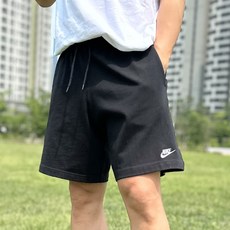 나이키 NSW 남성 반바지 면 여름 쇼츠 트레이닝복 운동복 러닝복 편안한 하의 블랙