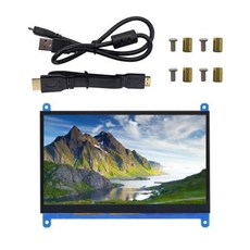 라즈베리 파이 3/4 호환 LCD HDMI 디스플레이 7 인치, 4.터치 없는 IPS, 1개