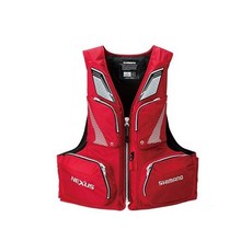  시마노 구명복 VF-142Q 플로팅 베스트 낚시조끼, 레드 