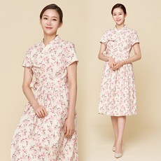 반팔철릭원피스