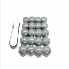 20 pcs 자동차 휠 너트 캡 나사 하우징 장식 17mm 19mm 21mm 스즈키 aerio ciaz 적도 esteem forza forsa grand, 회색