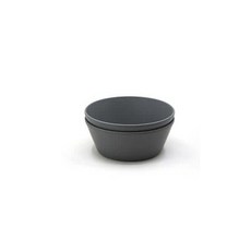 무쉬 플라스틱 이유식기 디너웨어 원형볼 그릇, 2개, 스모크