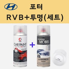 현대 포터 RVB 슬래이트브라운 스프레이 페인트 + 투명스프레이 200ml