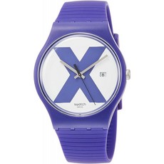 [견본] SWATCH 시계 New Gent (누젠트) XX-RATED PURPLE (더블 엑스 레이 티드 퍼플) 남여 SUOV401 [정식