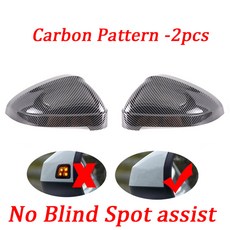 블랙 사이드 윙 미러 캡 아우디 A4 A5 B9 S4 RS4 S5 RS5 allroad Quattro 교체 커버 2, [02] Carbon Pattern-2pcs