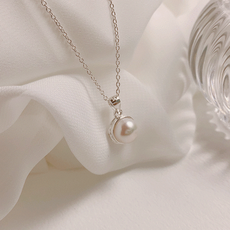 진주알목걸이