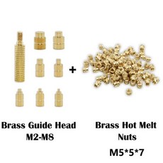 인서트 다리미 너트 황동 내부 삽입 프린터 핫멜트 3D TS100 납땜 스레드 헤드 인서트 열 너트 팁 인서트 다리미 팁